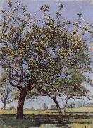 Ferdinand Hodler Apple trees painting